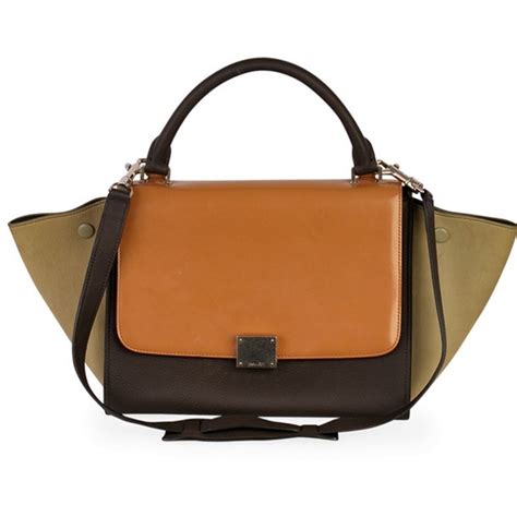 celine trapeze all leather|Small Trapeze bag in bullhide calfskin .